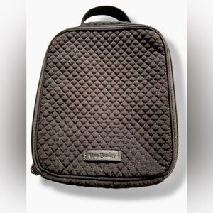 Vera Bradley Quilted Black Lunch bag Work School Travel
